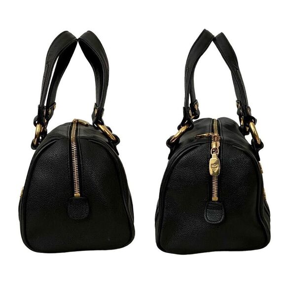 MCM Pebbled Leather Boston Handbag 👜 22cm - Picture 12 of 17